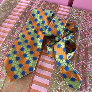 60's Mod Neon Geometric Neck Tie - Gentry Wembley - Polyester Tie - Menswear